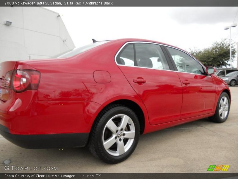 Salsa Red / Anthracite Black 2008 Volkswagen Jetta SE Sedan