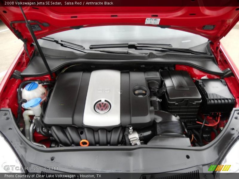 Salsa Red / Anthracite Black 2008 Volkswagen Jetta SE Sedan