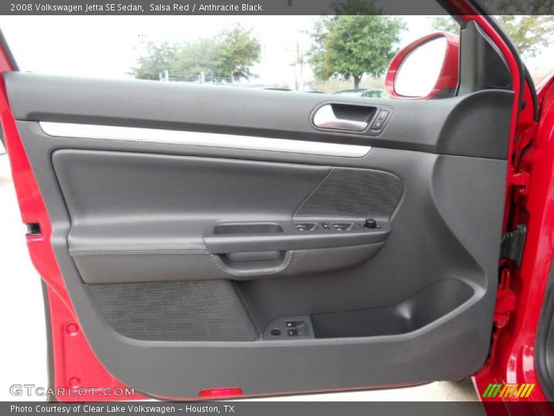 Salsa Red / Anthracite Black 2008 Volkswagen Jetta SE Sedan