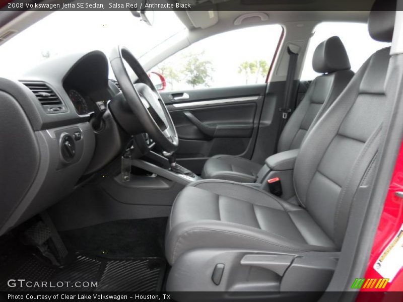 Salsa Red / Anthracite Black 2008 Volkswagen Jetta SE Sedan