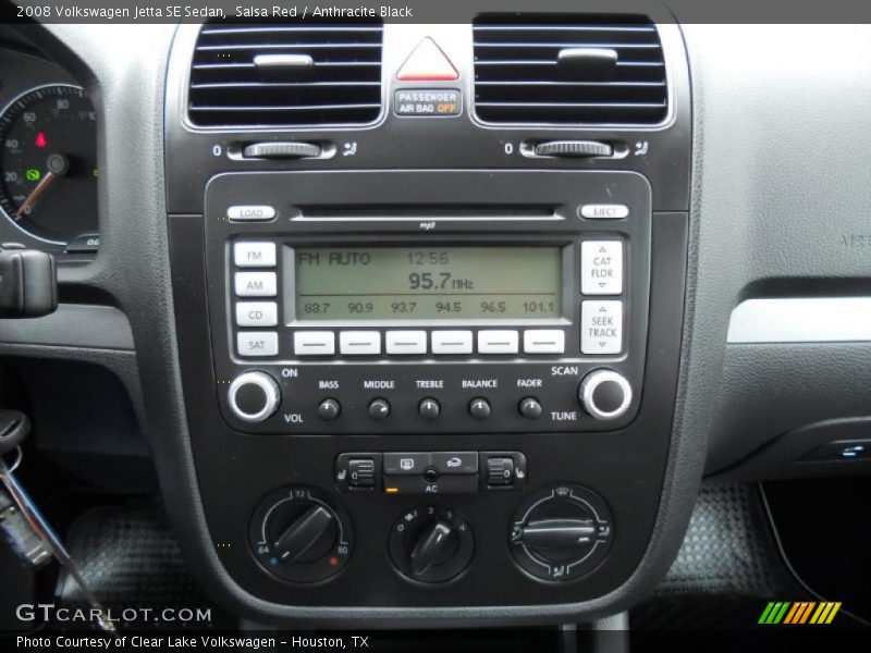 Salsa Red / Anthracite Black 2008 Volkswagen Jetta SE Sedan