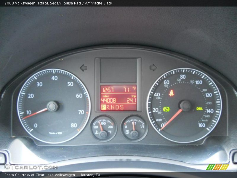 Salsa Red / Anthracite Black 2008 Volkswagen Jetta SE Sedan