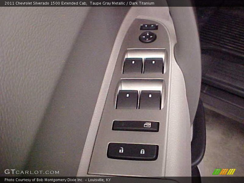 Taupe Gray Metallic / Dark Titanium 2011 Chevrolet Silverado 1500 Extended Cab