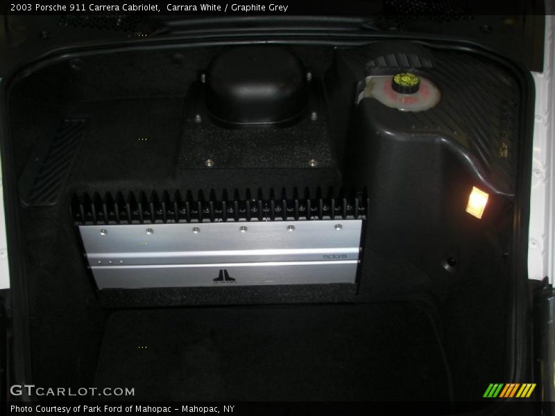 Carrara White / Graphite Grey 2003 Porsche 911 Carrera Cabriolet