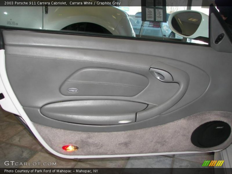Carrara White / Graphite Grey 2003 Porsche 911 Carrera Cabriolet