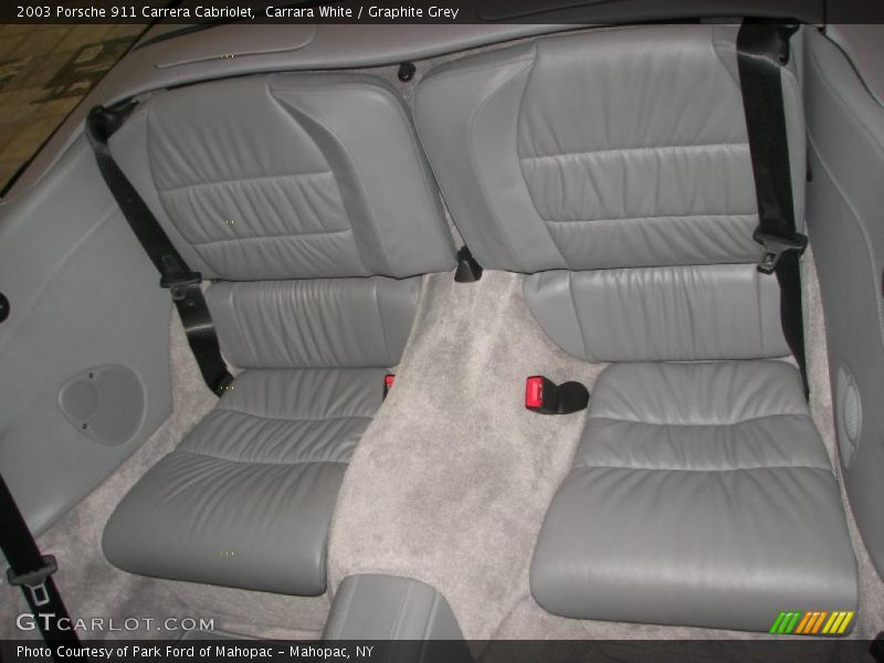 Carrara White / Graphite Grey 2003 Porsche 911 Carrera Cabriolet