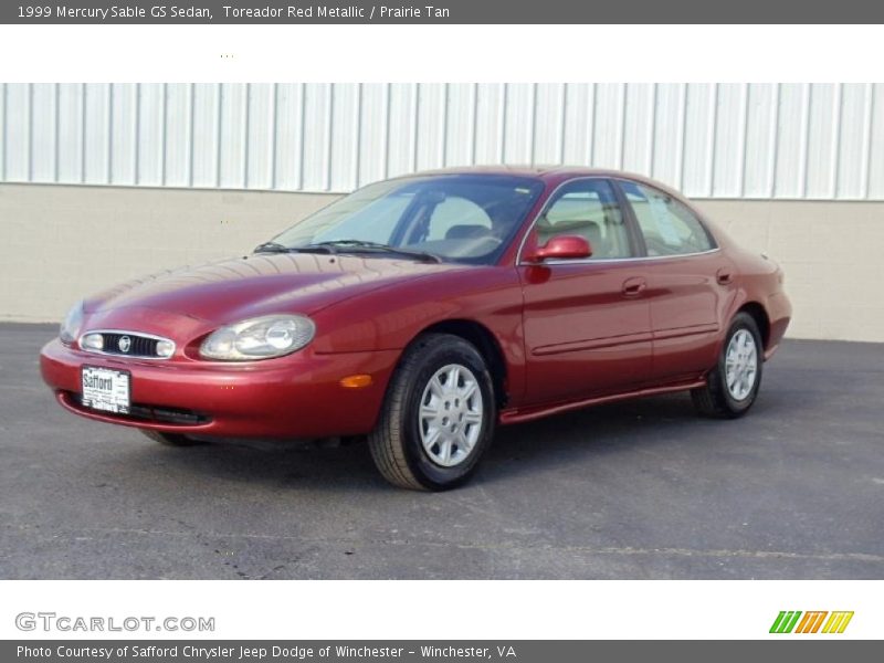 Toreador Red Metallic / Prairie Tan 1999 Mercury Sable GS Sedan