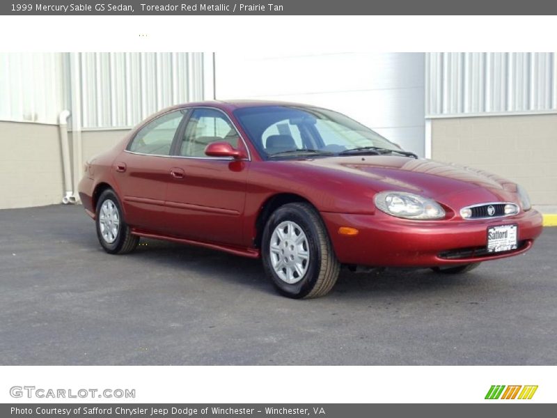 Toreador Red Metallic / Prairie Tan 1999 Mercury Sable GS Sedan