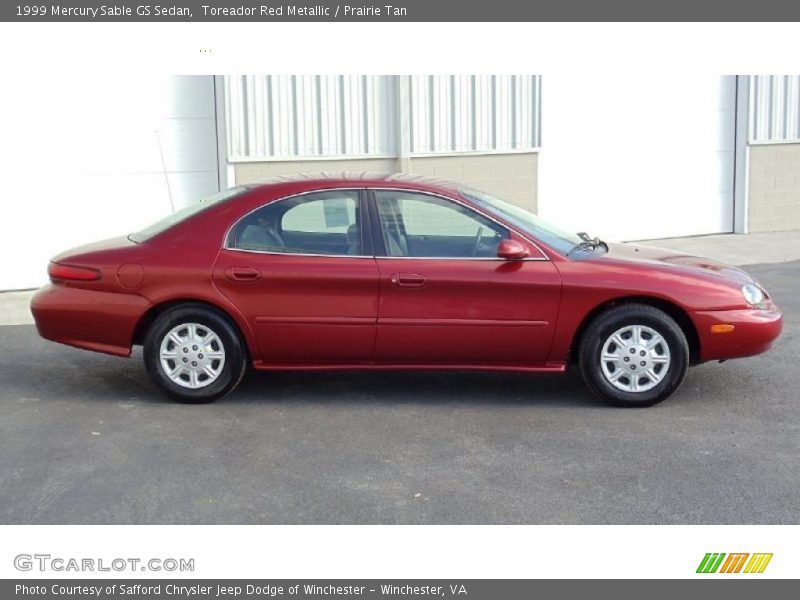 Toreador Red Metallic / Prairie Tan 1999 Mercury Sable GS Sedan