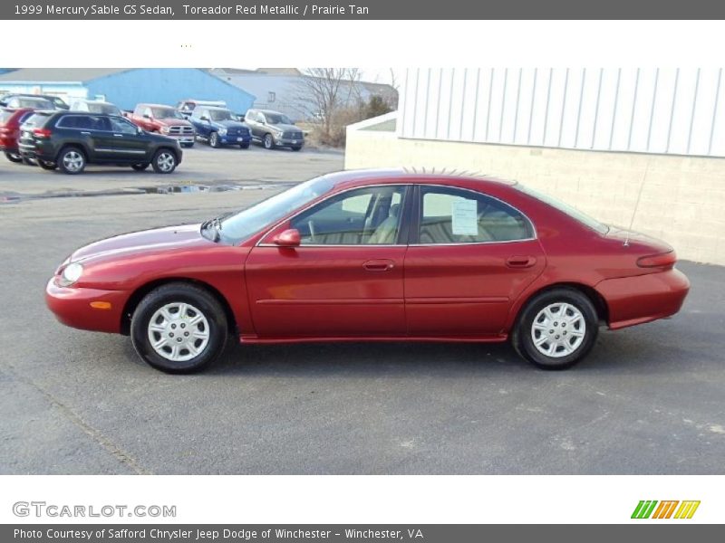 Toreador Red Metallic / Prairie Tan 1999 Mercury Sable GS Sedan