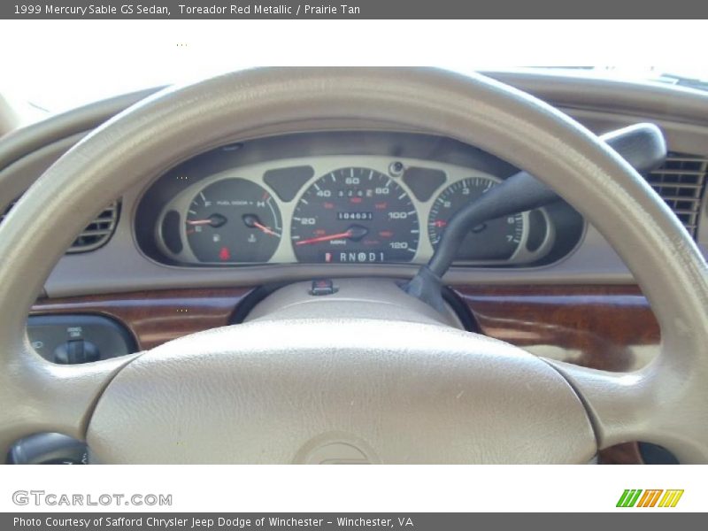 Toreador Red Metallic / Prairie Tan 1999 Mercury Sable GS Sedan