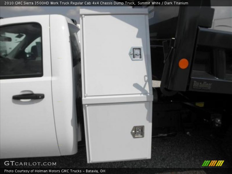 Summit White / Dark Titanium 2010 GMC Sierra 3500HD Work Truck Regular Cab 4x4 Chassis Dump Truck