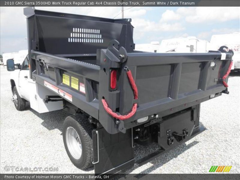 Summit White / Dark Titanium 2010 GMC Sierra 3500HD Work Truck Regular Cab 4x4 Chassis Dump Truck