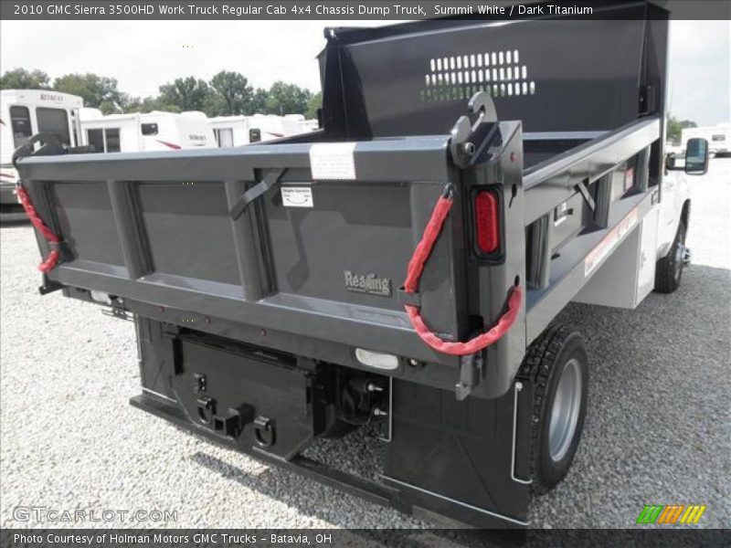 Summit White / Dark Titanium 2010 GMC Sierra 3500HD Work Truck Regular Cab 4x4 Chassis Dump Truck