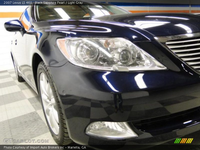 Black Sapphire Pearl / Light Gray 2007 Lexus LS 460