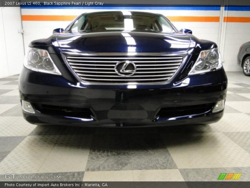 Black Sapphire Pearl / Light Gray 2007 Lexus LS 460