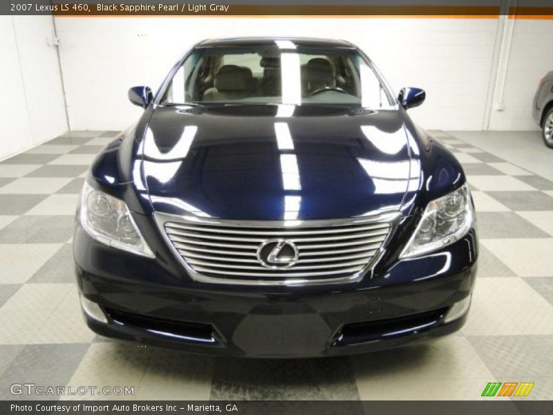 Black Sapphire Pearl / Light Gray 2007 Lexus LS 460