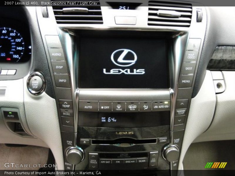 Black Sapphire Pearl / Light Gray 2007 Lexus LS 460