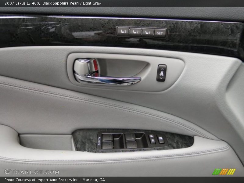 Black Sapphire Pearl / Light Gray 2007 Lexus LS 460