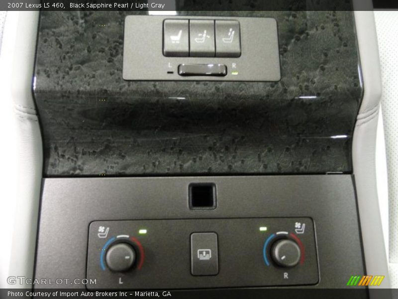 Black Sapphire Pearl / Light Gray 2007 Lexus LS 460