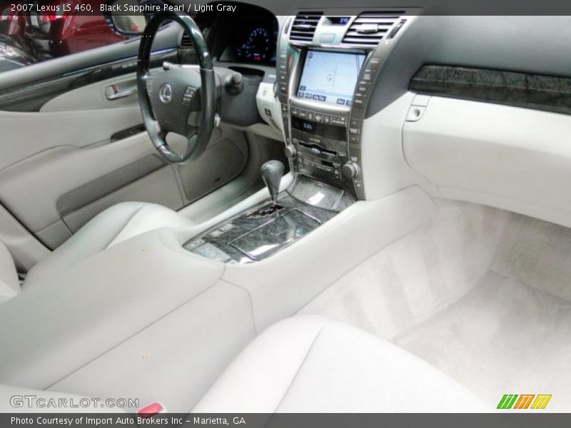 Black Sapphire Pearl / Light Gray 2007 Lexus LS 460