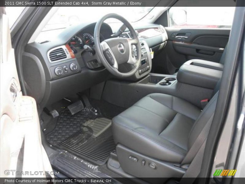  2011 Sierra 1500 SLT Extended Cab 4x4 Ebony Interior
