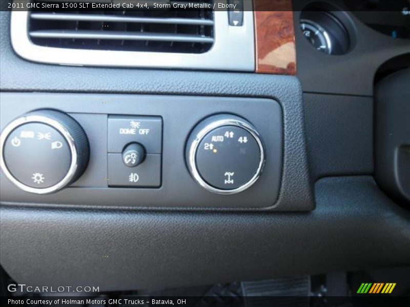 Controls of 2011 Sierra 1500 SLT Extended Cab 4x4