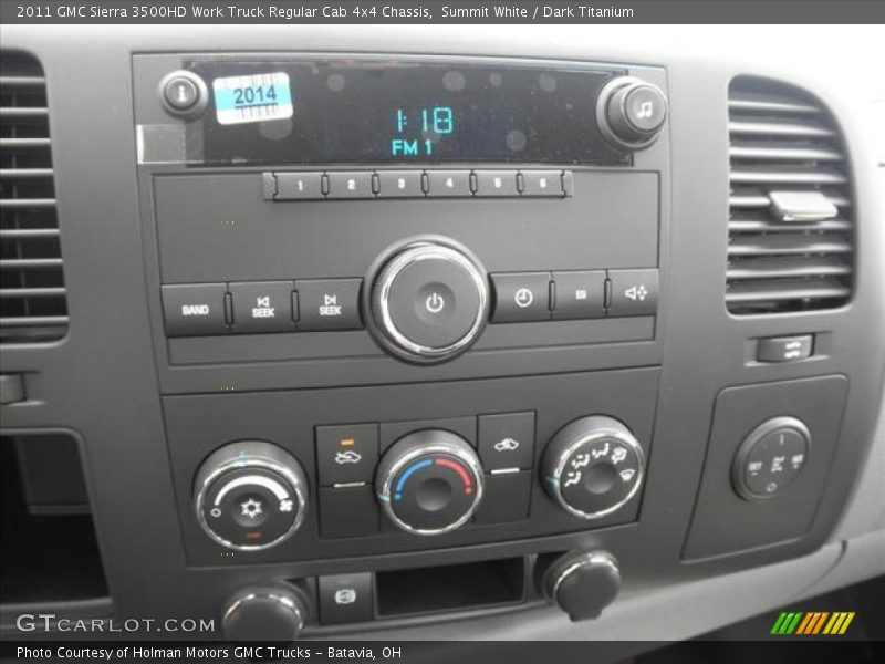 Summit White / Dark Titanium 2011 GMC Sierra 3500HD Work Truck Regular Cab 4x4 Chassis