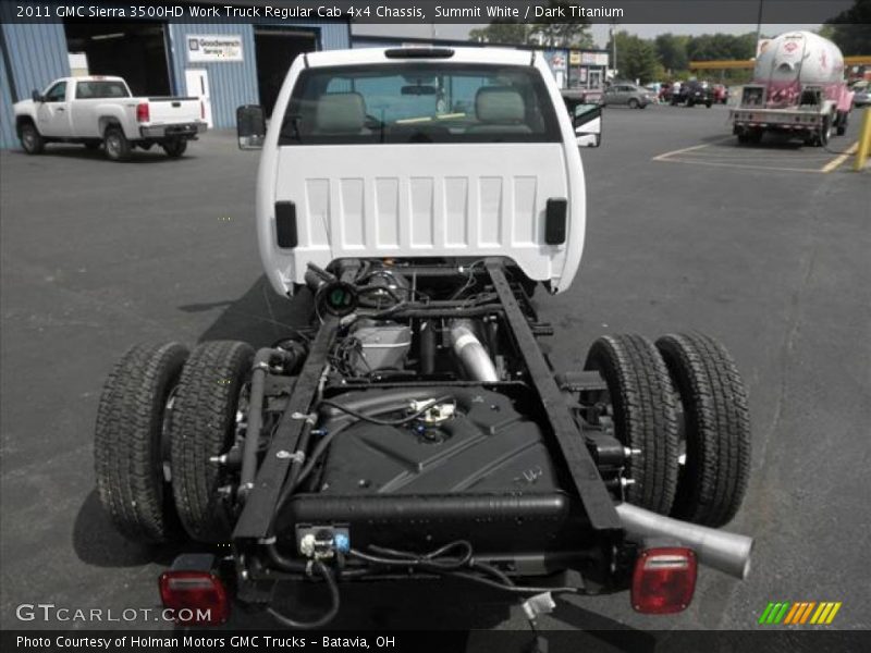 Summit White / Dark Titanium 2011 GMC Sierra 3500HD Work Truck Regular Cab 4x4 Chassis