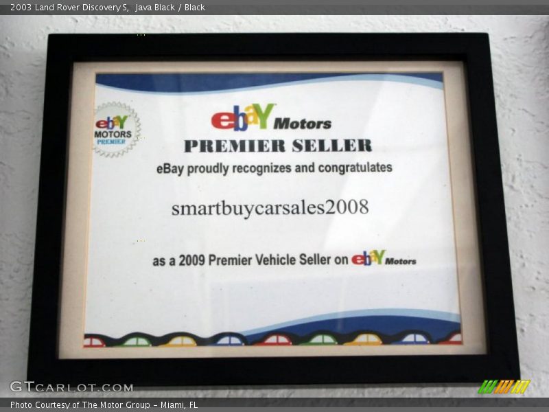 Java Black / Black 2003 Land Rover Discovery S