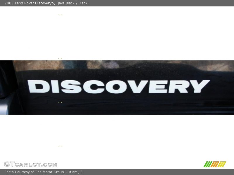 Java Black / Black 2003 Land Rover Discovery S