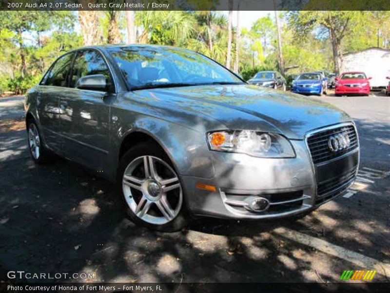 Quartz Gray Metallic / Ebony 2007 Audi A4 2.0T Sedan