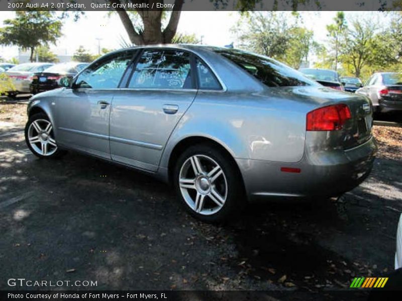 Quartz Gray Metallic / Ebony 2007 Audi A4 2.0T Sedan