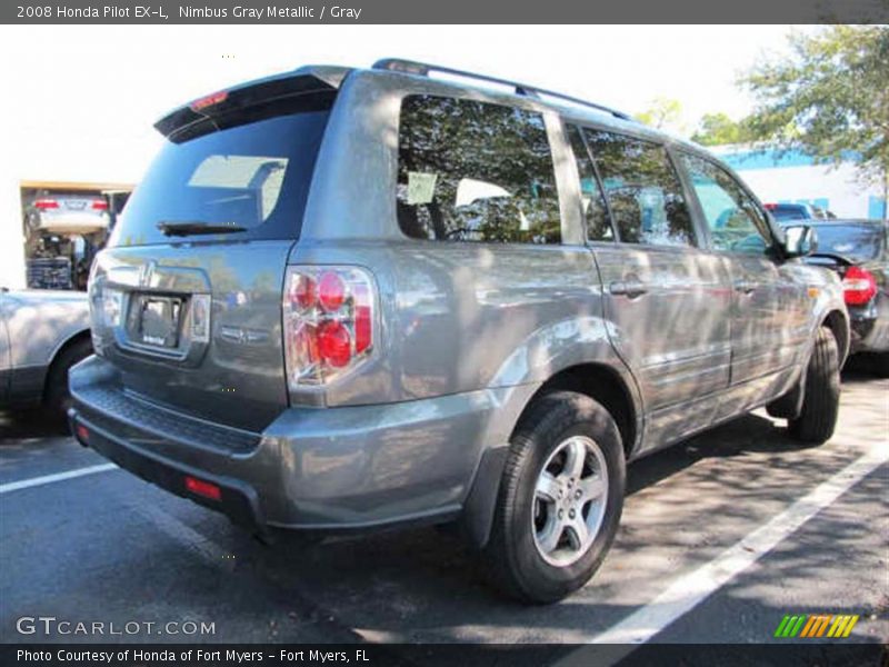 Nimbus Gray Metallic / Gray 2008 Honda Pilot EX-L