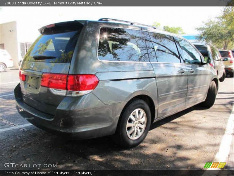 Nimbus Gray Metallic / Gray 2008 Honda Odyssey EX-L