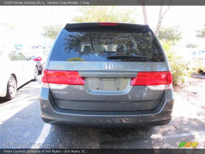 Nimbus Gray Metallic / Gray 2008 Honda Odyssey EX-L