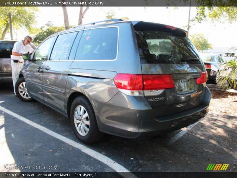 Nimbus Gray Metallic / Gray 2008 Honda Odyssey EX-L