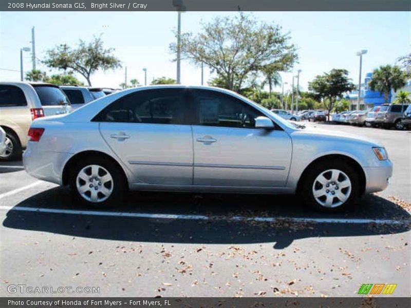 Bright Silver / Gray 2008 Hyundai Sonata GLS