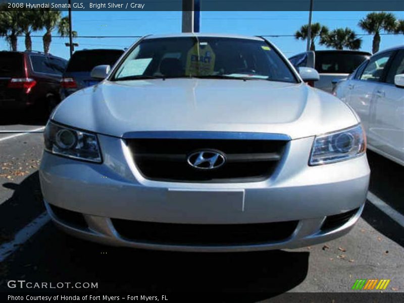 Bright Silver / Gray 2008 Hyundai Sonata GLS