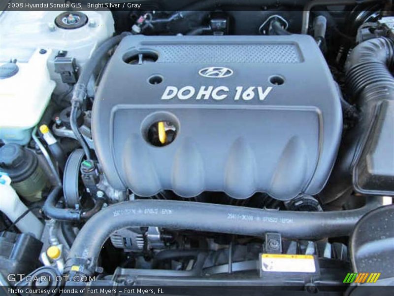 Bright Silver / Gray 2008 Hyundai Sonata GLS