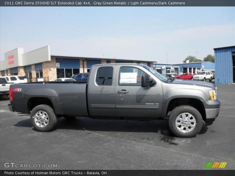  2011 Sierra 3500HD SLT Extended Cab 4x4 Gray Green Metallic