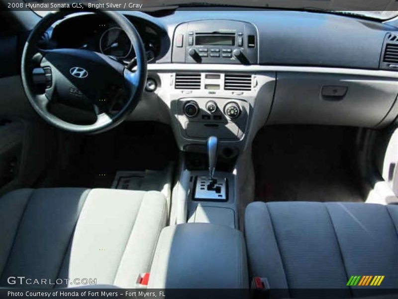 Bright Silver / Gray 2008 Hyundai Sonata GLS