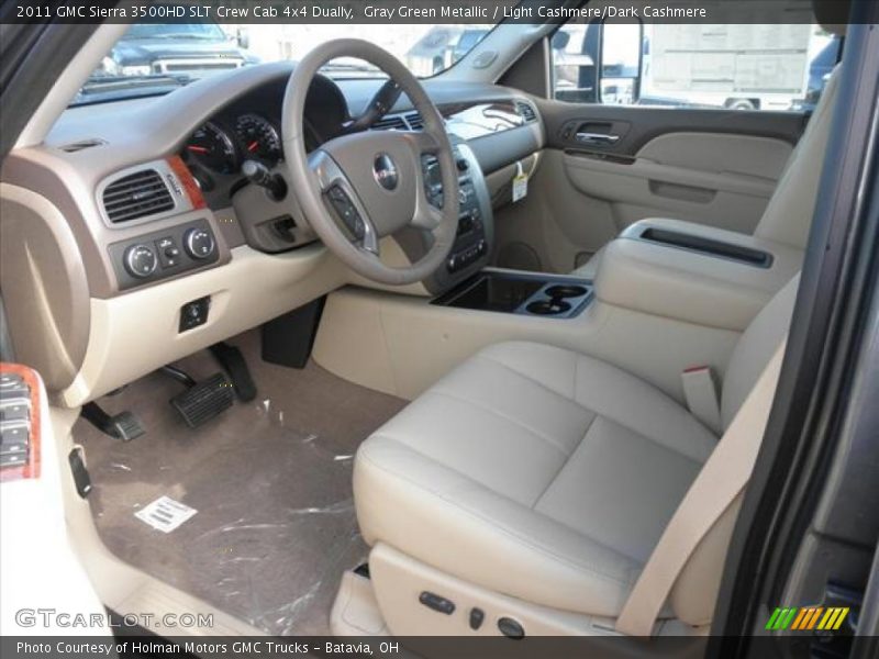  2011 Sierra 3500HD SLT Crew Cab 4x4 Dually Light Cashmere/Dark Cashmere Interior