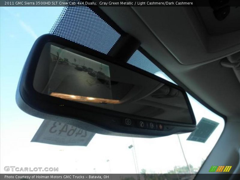 Gray Green Metallic / Light Cashmere/Dark Cashmere 2011 GMC Sierra 3500HD SLT Crew Cab 4x4 Dually