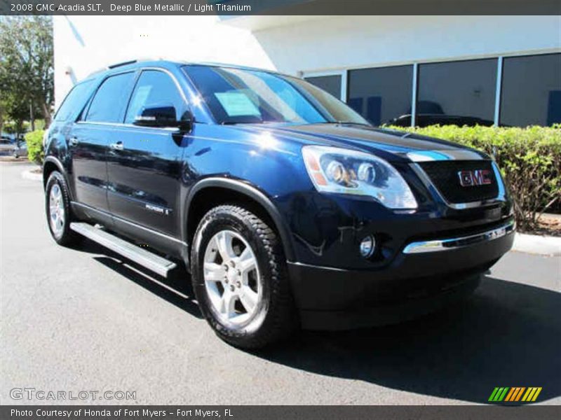 Deep Blue Metallic / Light Titanium 2008 GMC Acadia SLT