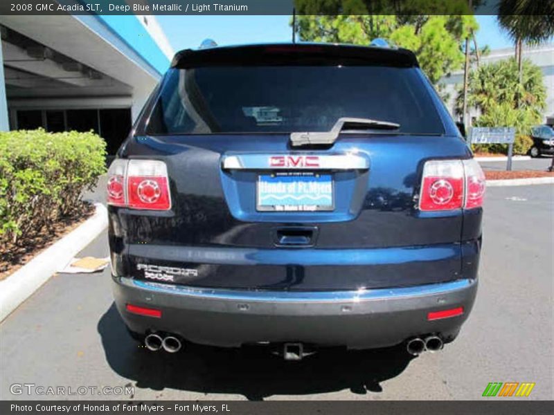 Deep Blue Metallic / Light Titanium 2008 GMC Acadia SLT