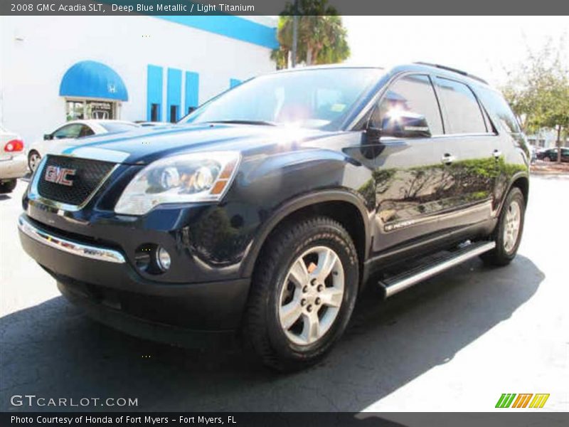 Deep Blue Metallic / Light Titanium 2008 GMC Acadia SLT