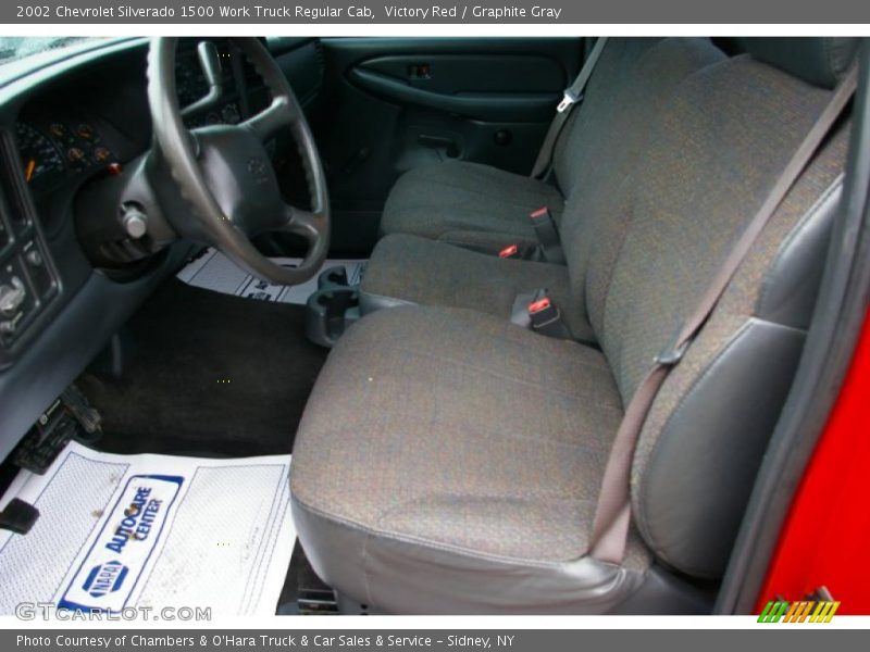Victory Red / Graphite Gray 2002 Chevrolet Silverado 1500 Work Truck Regular Cab