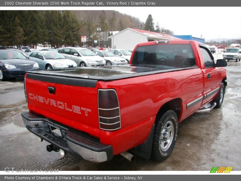 Victory Red / Graphite Gray 2002 Chevrolet Silverado 1500 Work Truck Regular Cab