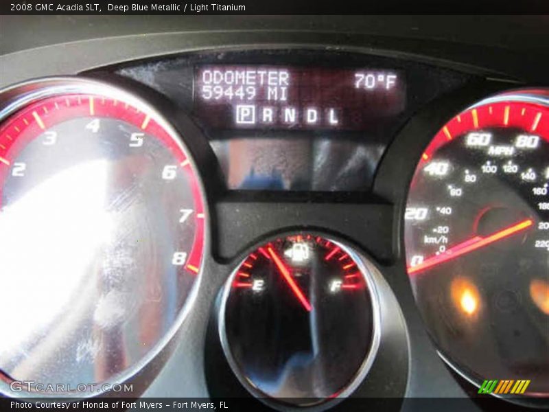 Deep Blue Metallic / Light Titanium 2008 GMC Acadia SLT